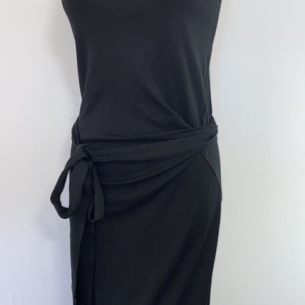 Vince Dress Maxi Black Wrap Nwot Sz Sm - Picture 4 of 9